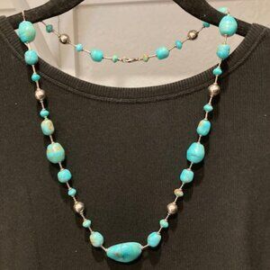 Silver and Turquoise Necklace